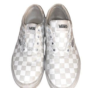 White and Grey Vans
